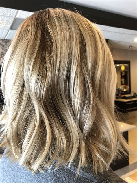 blonde short hair with brown highlights|More.